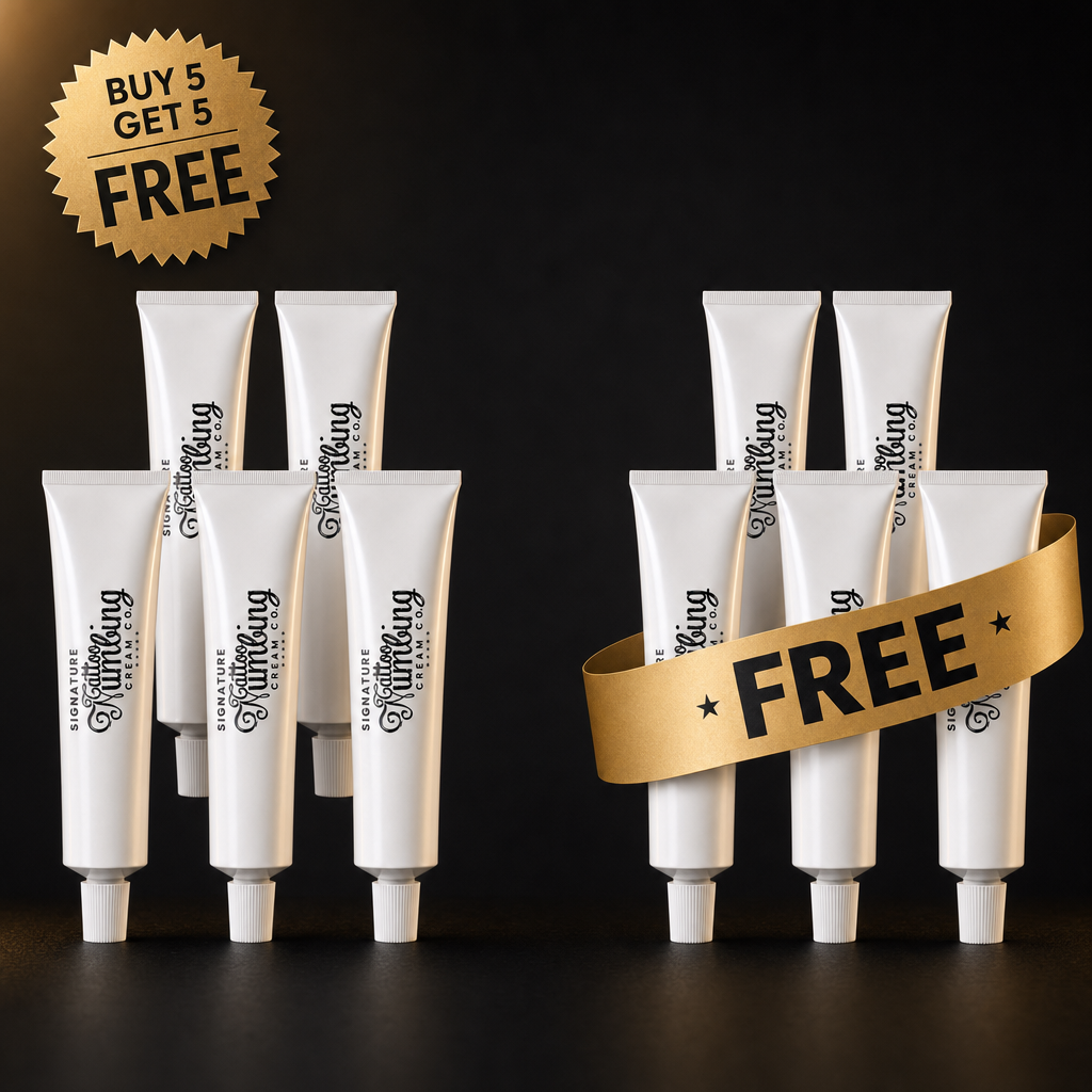 BOGO offer: 5 tattoo numbing cream tubes plus 5 free