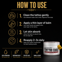 How to use the Signature tattoo care balm