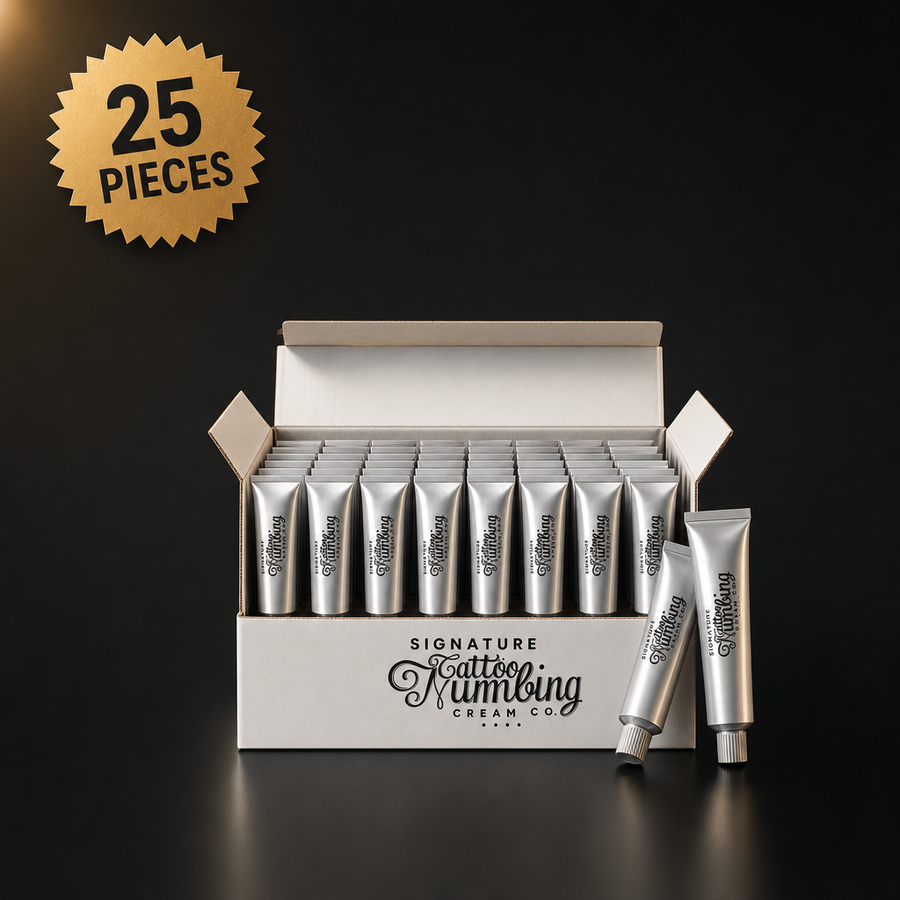 Wholesale case of 25 Signature tattoo numbing cream 30g XL tubes
